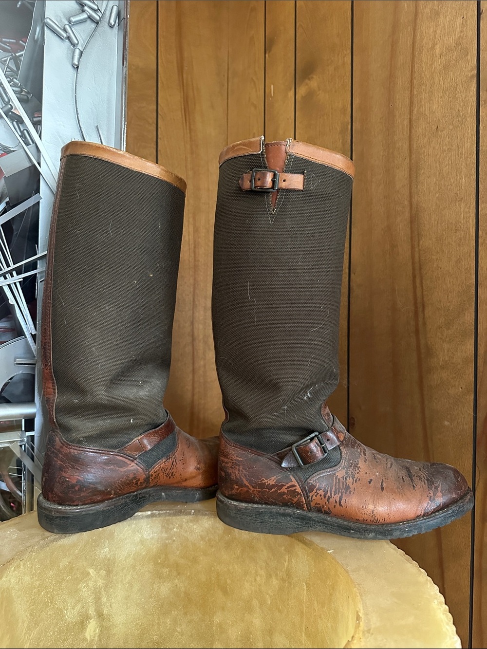 Vintage Chippewa USA Made Crazy Cool Wear Vipercloth Snake Boot 10ee